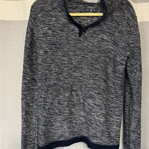 Men's Blue Knit Sweater